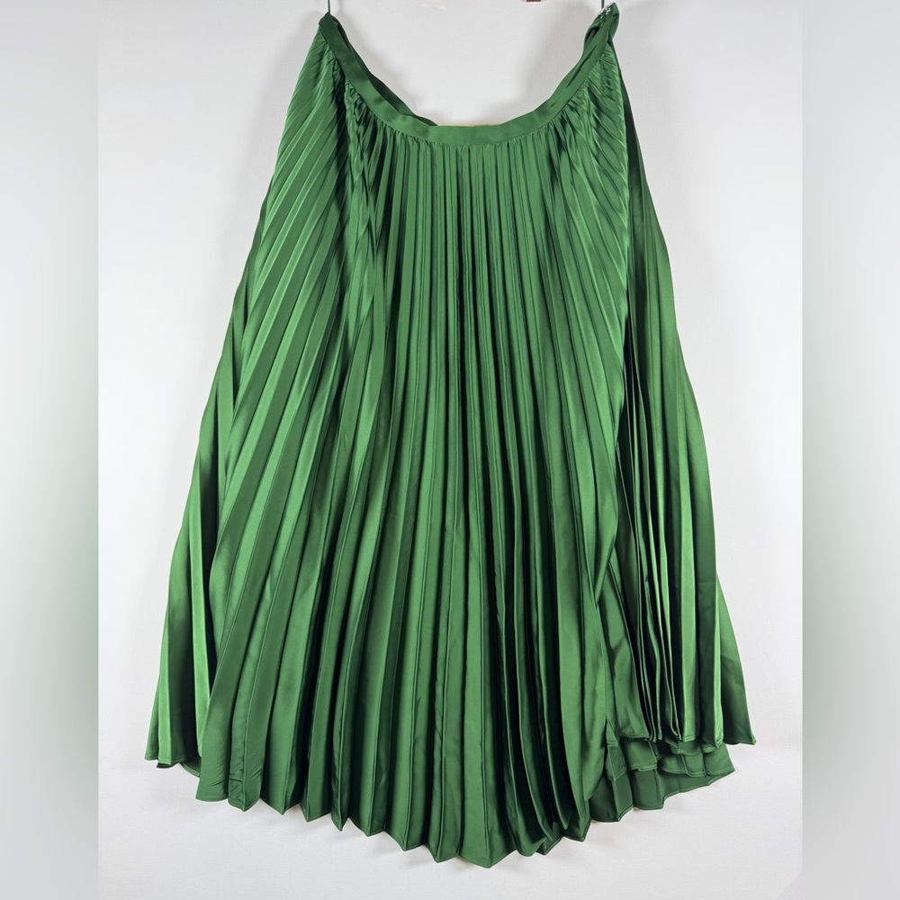 POLO RALPH LAUREN Women's Pleated Satin Charmeuse Skirt Retail $225.0 - Picture 5 of 6